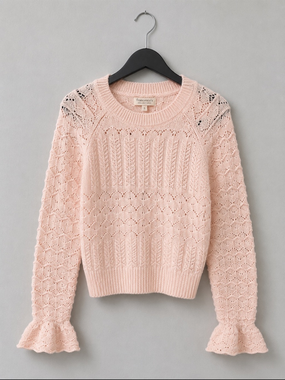 Francesca's Collections Soft Pink Knit Sweater